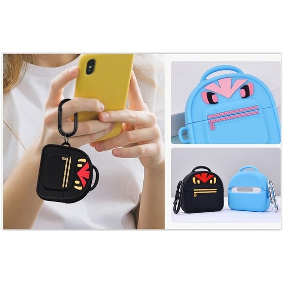 Filoto AirPods Pro 2nd Generation (2022) Case Cover Silicone-Ninja Backpack NEW - Picture 7 of 11